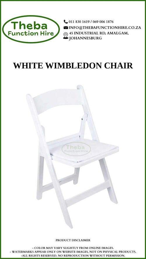 white wimbledon chair